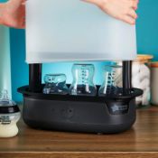 (101/6F) Lot RRP £105. 2x Items. 1x Tommee Tippee Advanced Electric Steriliser Black RRP £75. 1x