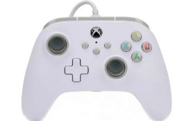 (26/6C) Lot RRP £100. 4x Power A Xbox Wired Controller RRP £25 Each. (3x White, 1x Black).