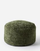 Title: (159/Mez) Lot RRP £163. 3x Items. 1x Chunky Weave Pouffe Charcoal RRP £45. 1x Linen Square
