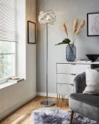 Title: (131/Mez) RRP £89. Twist Acrylic Floor Lamp. Dimensions: (D32.5x H161cm). (No Box In Lot).