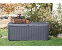 Title: (23/MR1) RRP £140. Keter Sumatra Rattan Effect Outdoor Garden Storage Box 511L Ð