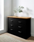 Title: (21/Mez) RRP £300. Ashford 6 Drawer Wide Chest. (H81x W110x D40cm).Description: (21/Mez)