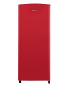 Title: (22/Mez) RRP £270. Hisense Tall Fridge Red RR220D4ARF. (H133x W54x D56cm Approx).Description:
