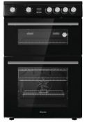 Title: (9/Mez) RRP £430. Hisense HDE3211BBUK Freestanding Electric Cooker Black. Dimensions: (H90x