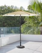Title: (125/Mez) RRP £75. Solana 3.5M Parasol Cream. Dimensions: (H225x Dia300cm). (No Box In