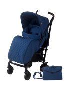 Title: (40/MR1B) RRP £190. My Babiie Quilted Navy Stroller With Seat Liner, Changing Bag And