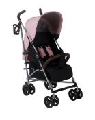 Title: (62/MR1B) £140. My Babiie Lightweight Stroller - Dusty Pink. Stroller Dimensions Unfolded (