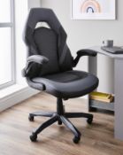 Title: (41/MR1C) RRP £180. Milan Gaming Chair Black/Grey.Description: (41/MR1C) RRP £180. Milan
