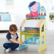Title: (138/MR1C) 2x Wooden Toy Items. 1x Peppa Pig Play And Draw Wooden Easel RRP £70. 1x Paw
