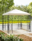 Title: (42/Mez) RRP £200. 2.5M PVC Coated Decorative Square Gazebo. (H268x W250x D250cm). Height