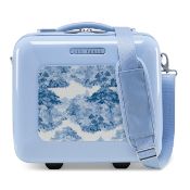 Title: (43/MR1D) RRP £176. Ted Baker Blue Landscape Vanity Case. Ted Baker Signature Print Lining.