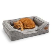 Title: (96/Mez) RRP £84. Silent Night Orthopaedic Pet Bed Grey Medium. (No Box In Lot).