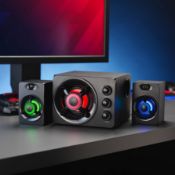 Title: (173/5P) Lot RRP £170. 6x Red5 Zeta Gaming Items. 2x Light Up Gaming 2.1 Sound System RRP £30