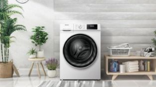 Title: (12/Mez) RRP £389. Hisense WFQY1014EVJM 10kg 1400RPM Washing Machine White. Dimensions: (
