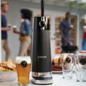 Title: (44/7A) RRP £149. Fizzics DraftPour Home Beer Tap Black And Silver. (Unit Has Return To