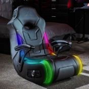Title: (2/R3) RRP £200. X Rocker GeForce Cosmos RGB 2.1 Audio Rocker Black. RGB Neo Motion
