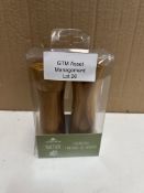 Gerlach Nature Wooden Salt & Pepper Mill Set Grade U- RRP £18.99.