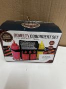 Novelty Condiment Set Grade U - RRP £14.99.