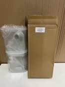 2X Large Airtight Storage Containers Grade A - RRP £14.99.
