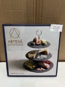 Artesa 3 Tier Slate Serving Stand Grade U - RRP £24.99.