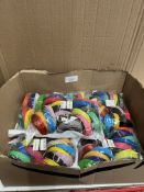 Large Box Containing Coloured Plastic Craft Wire Grade A - RRP £40.00.