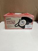 Benross Vintage Style Telephone in Black Grade U- RRP £49.99.