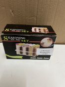 Six Piece Seasoning Condiment Set Grade U - RRP £10.99.