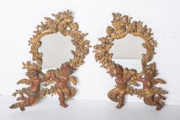 2-teiliges Set aus Spiegeln (wohl 19. Jh.)
