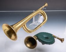 2-teiliges Konvolut von Blasinstrumenten
