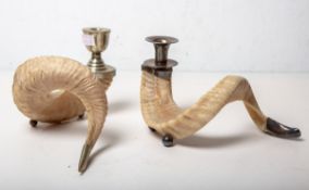 2-teiliges Set von Kerzenhaltern (wohl 1920/30er Jahre)