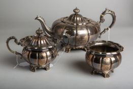 3-teilige Teegarnitur 925 Silber (Brimingham, 1818)