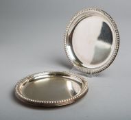 6-teiliges Set von Untersetzern 800 Silber