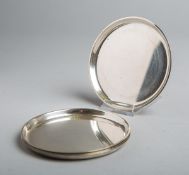 4-teiliges Set von Untersetzern 925 Silber