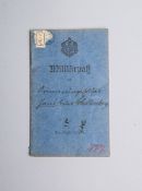 Militärpaß des Armierungssoldat 