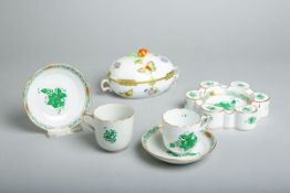 6-teiliges Konvolut von Porzellanteilen (Herend)