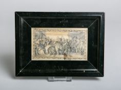 Kleine Druckplatte mit Abendmahlszene (19. Jh.)