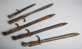5-teiliges Konvolut von Bajonetten