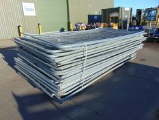 34 x Heras Style Galvanised Fencing Panels 3.5m x 2m