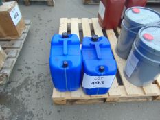2 X 20 litre Drums of OM180 High Quality Lubricating Oil Unissued MOD Stock