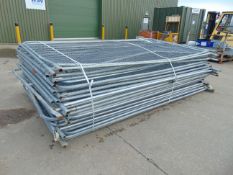 30 x Heras Style Galvanised Fencing Panels 3.5m x 2m