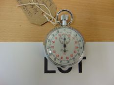 UNISSUED PRECISTA 1/10 SEC BRITISH ARMY MECHANICAL STOP WATCH NATO MARKED DATE 1988