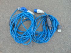 2 x Extension Cables C/W Circuit Breakers as shown