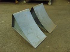 2 x Heavy Duty Wheel Chocks Unissued as shown