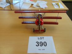 Beautiful Scale Model Fokker Triplane WW1 Fighter