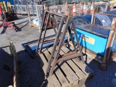 2x Heavy Duty Steel Trestles