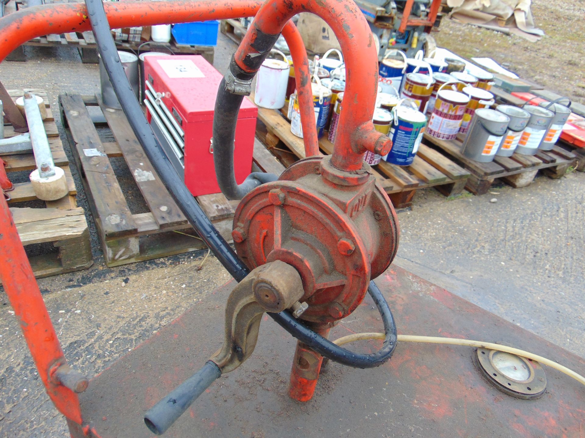 Task Master Mobile Fuel Retriever Trolley C/W Reversible Rotary Pump - Image 4 of 4