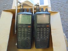 2 x ICOM R20 Coms Receivers Hand Held