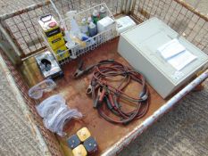 Safe, Jump Leads, Safety Goggles etc