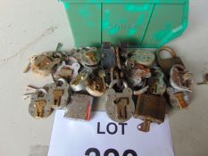 17 x MoD Padlocks