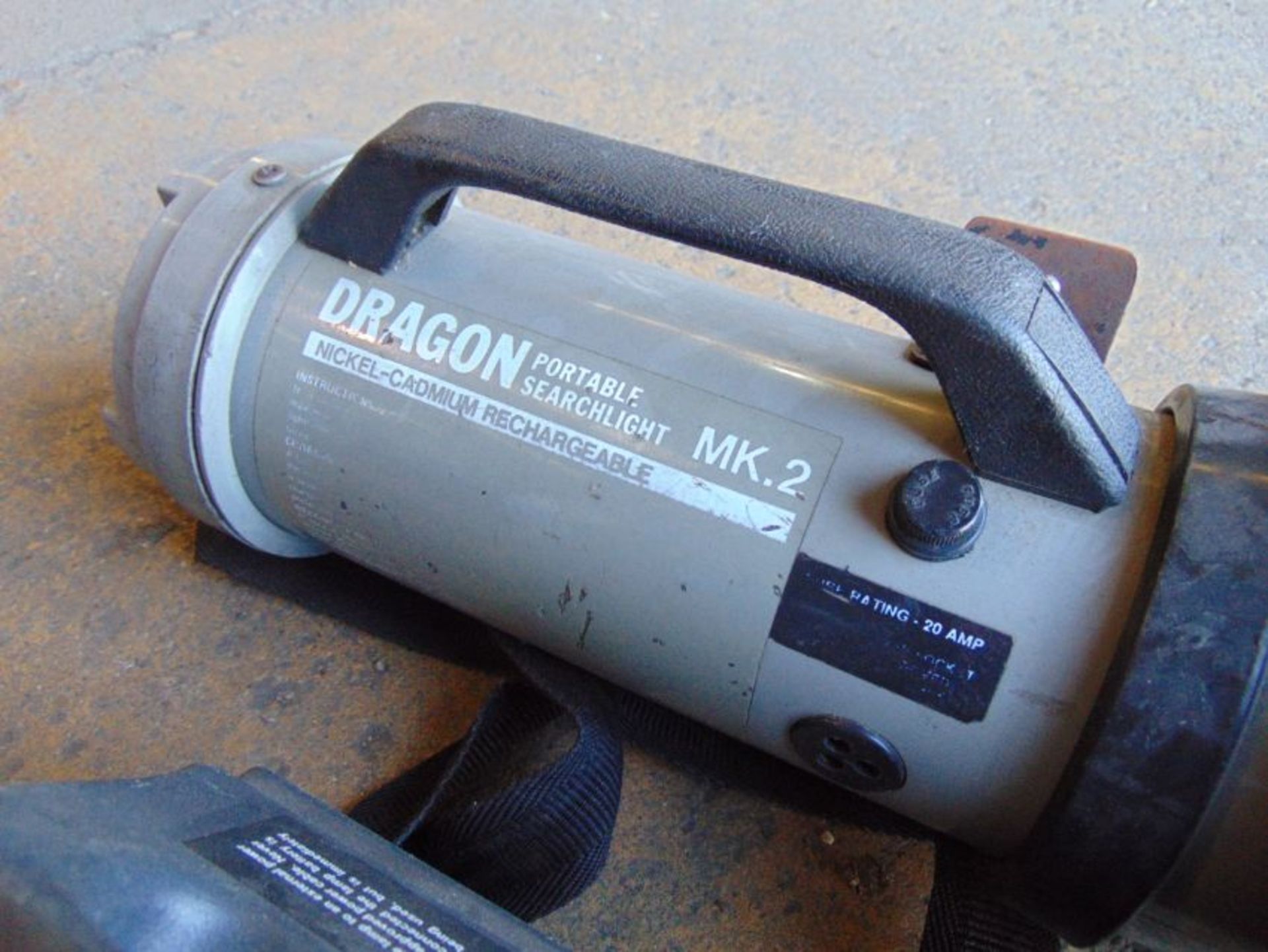 2 x Dragon Searchlights c/w Charger - Image 4 of 5